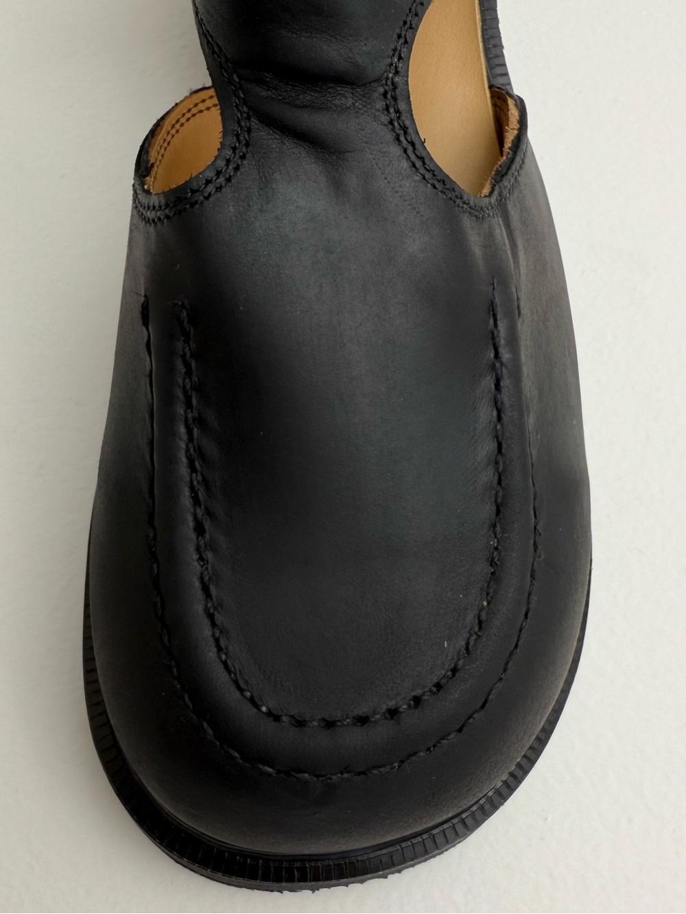 Vintage 90s Dr. Martens England Black Jazz Heel Leather Babydoll Mary Janes UK 5 - Picture 8 of 16